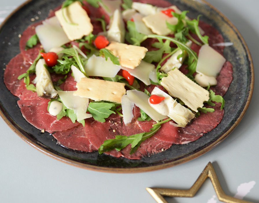 Beef Carpaccio with Artichoke and Truffle Beef Carpaccio with Artichoke and Truffle