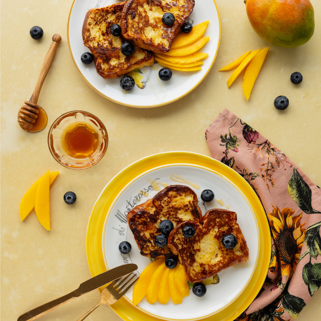 French Toast with Mango Vinegar French Toast with Mango Vinegar