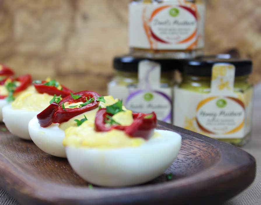 Mustard Trio Deviled Eggs Mustard Trio Deviled Eggs