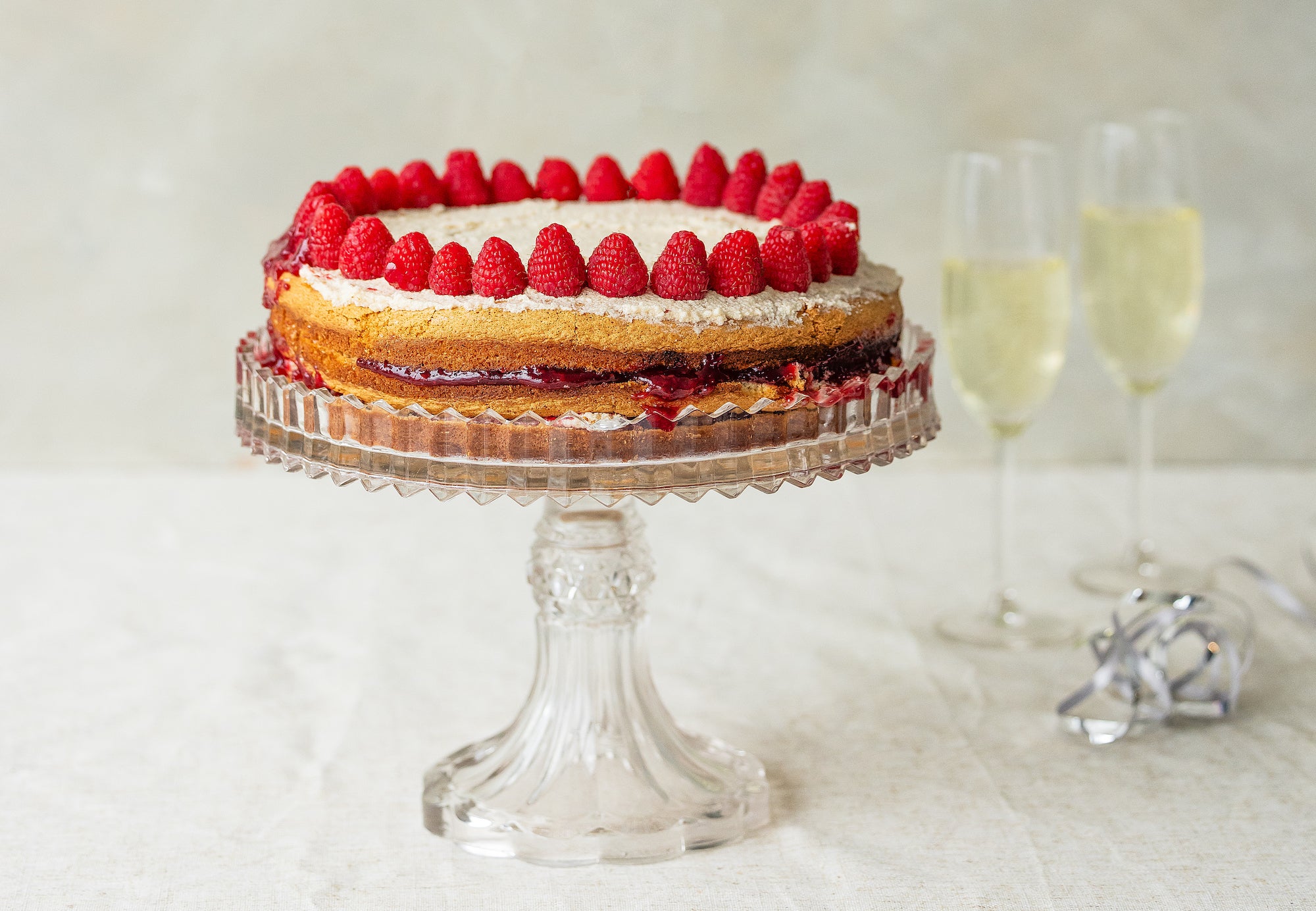 Raspberry Whipped Cream Cake Raspberry Whipped Cream Cake
