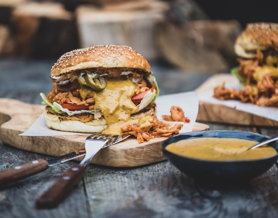 Pulled Jackfruit Burger Pulled Jackfruit Burger