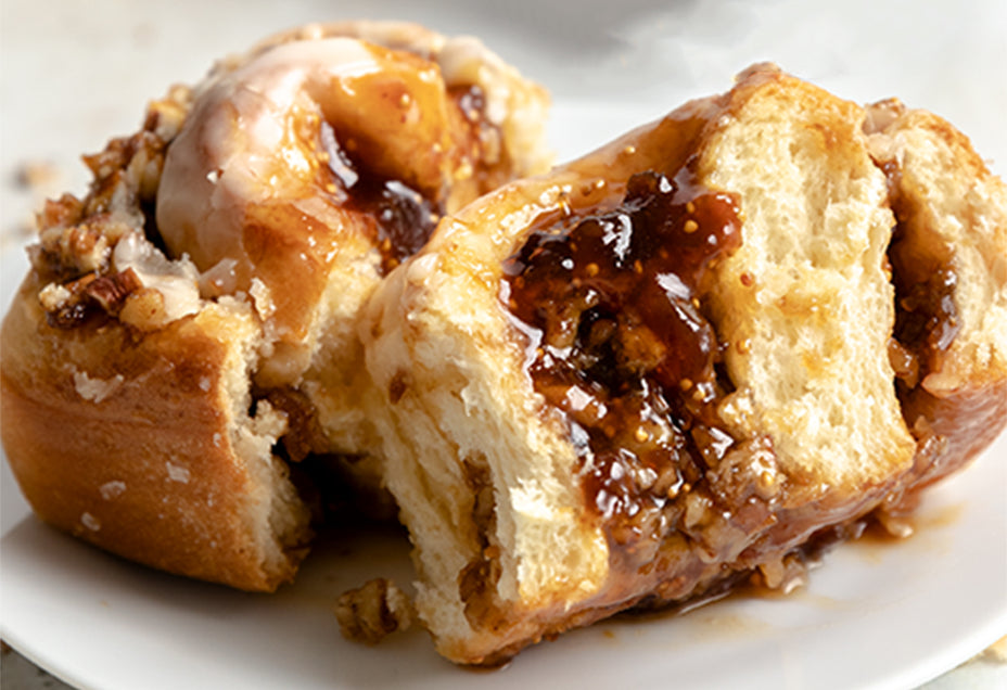 Fig and Pecan Sticky Buns