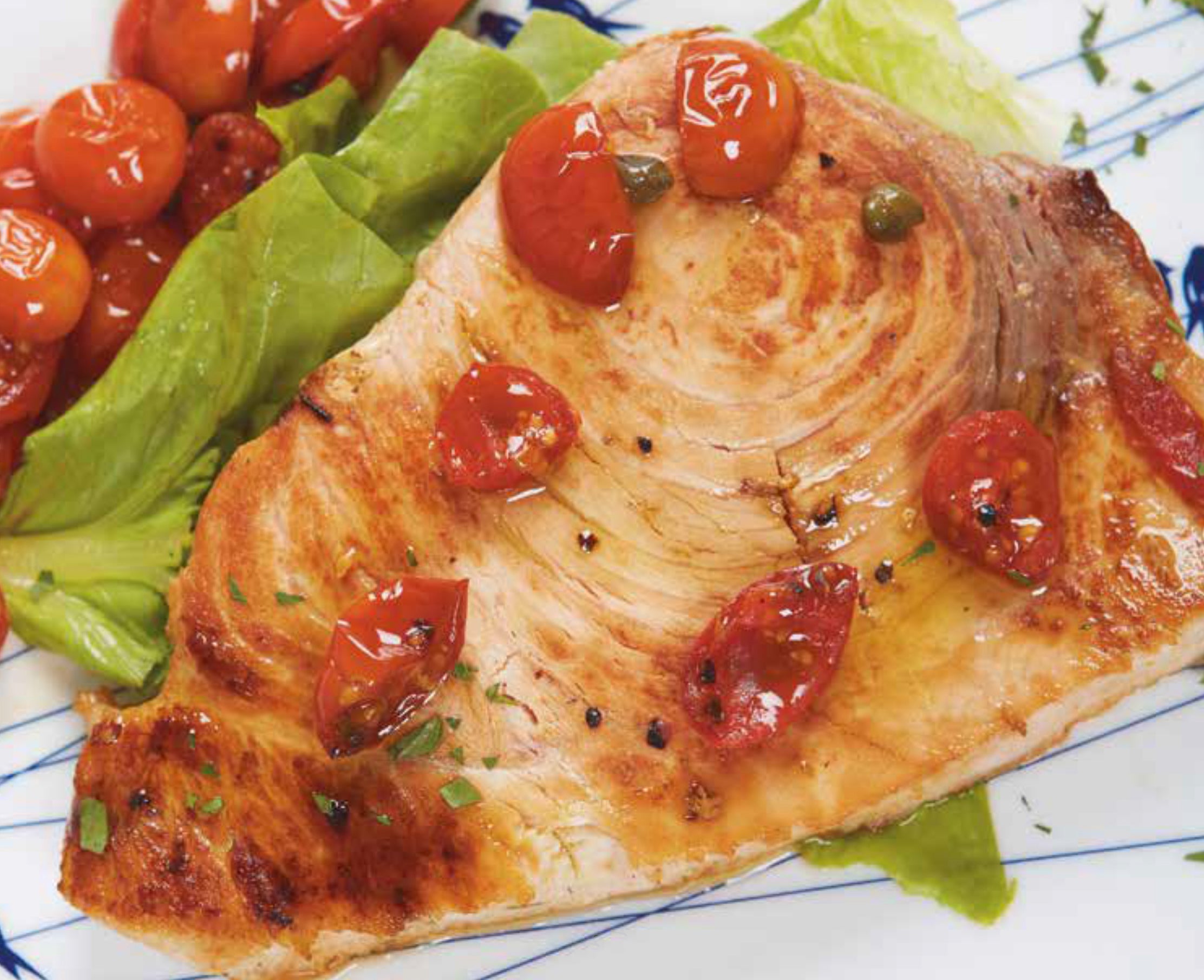 Swordfish with Tomatoes and Capers