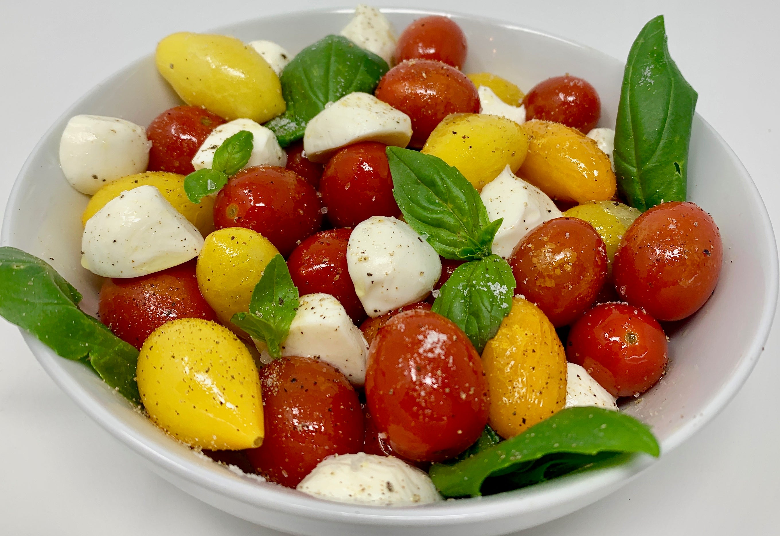 Blistered Tomato & Mozzarella Salad