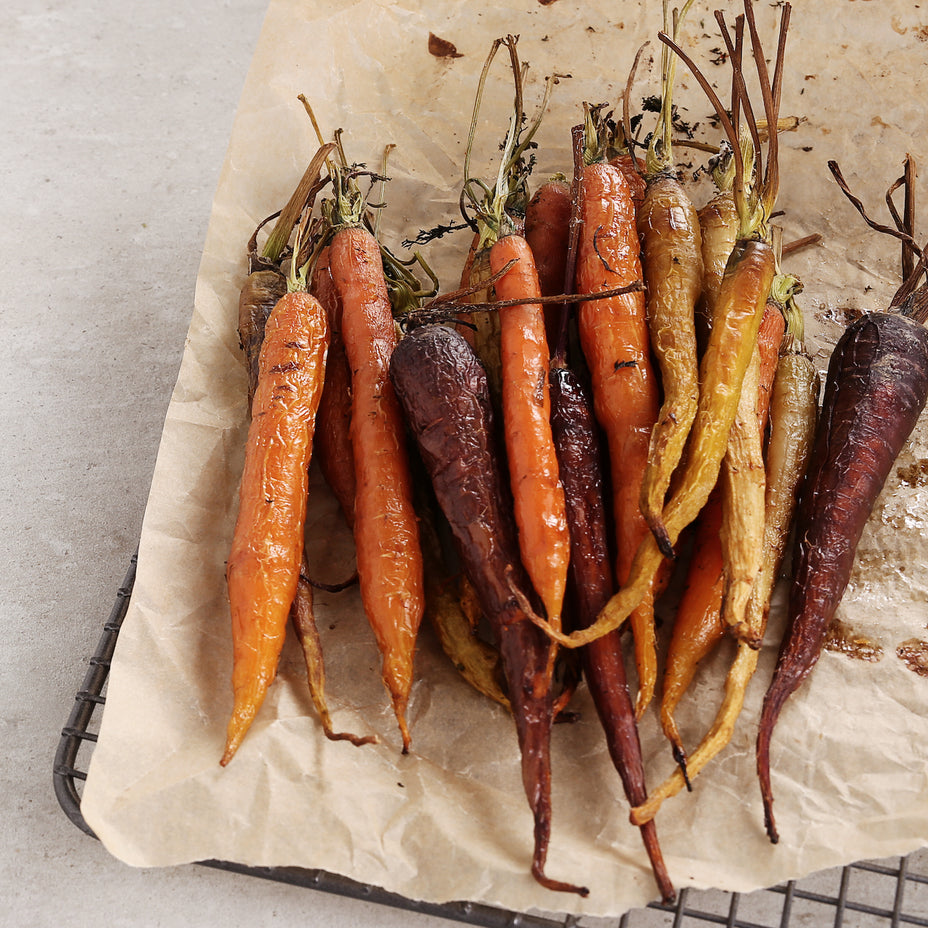 Oven Roasted Carrots with Whiskey Vinaigrette