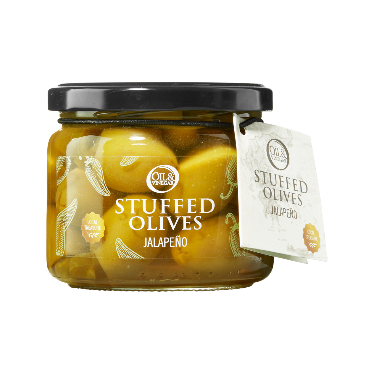 Greek Olives Stuffed with Jalapeño - 300g