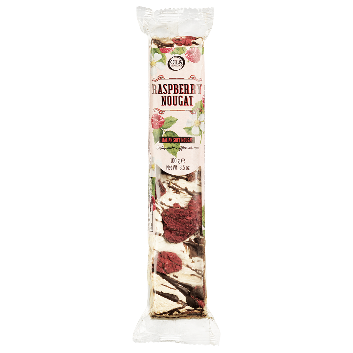Europe Raspberry Nougat Log Raspberry Nougat (100 g/3.5 oz) | Oil & Vinegar USA