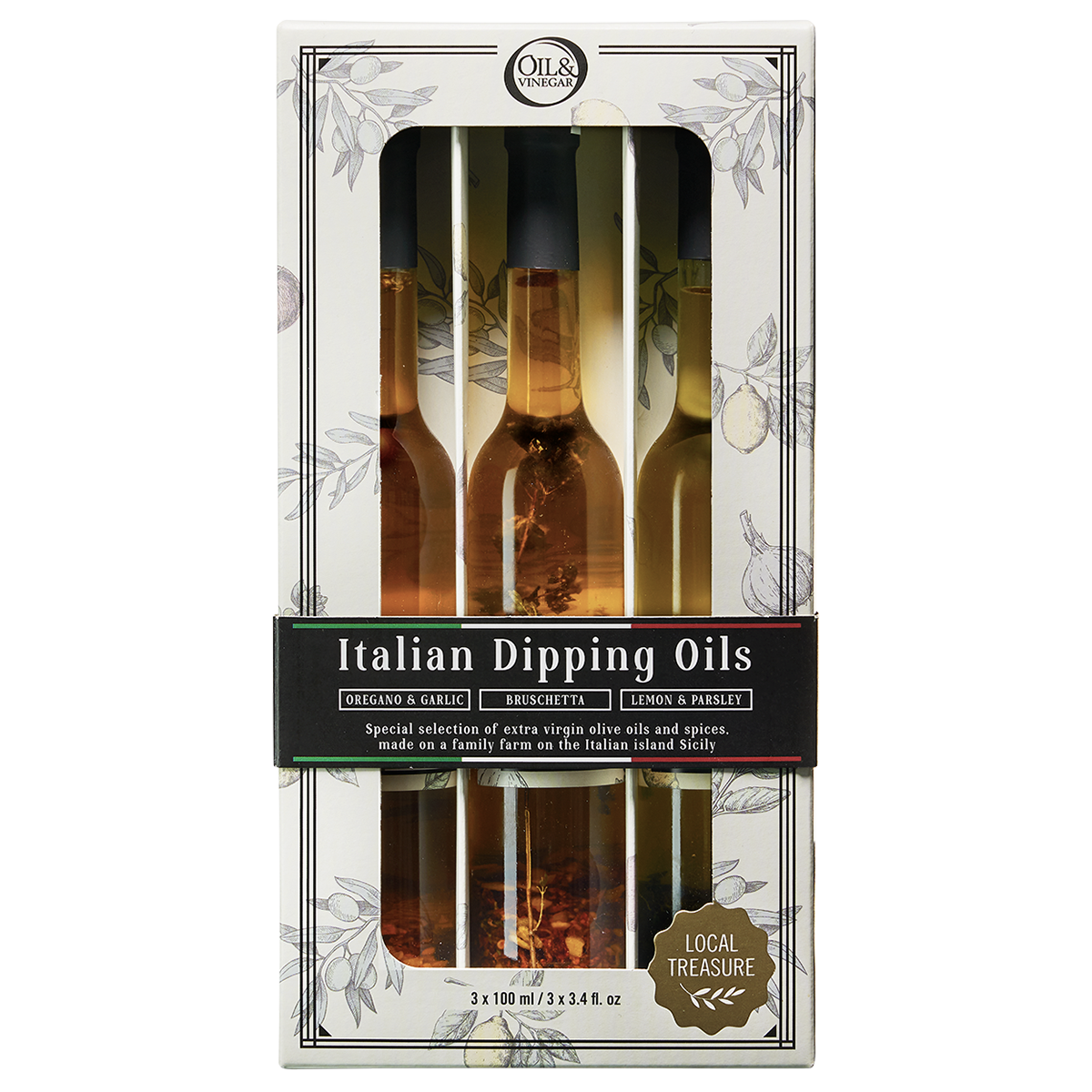 Italian Dipping Oils (3 x 100 ml/3.4 fl oz)