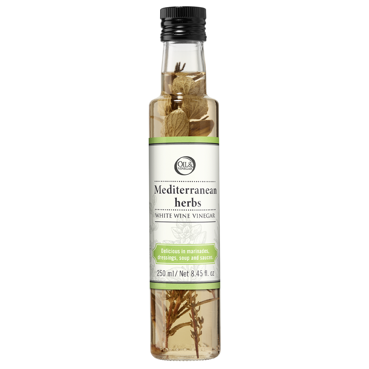 White Wine Vinegar: Mediterranean Herbs (250 ml/8.4 fl oz)