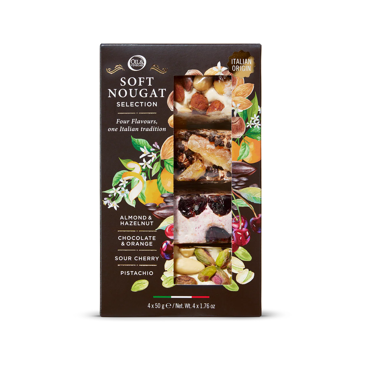 Soft nougat selection 4x50g