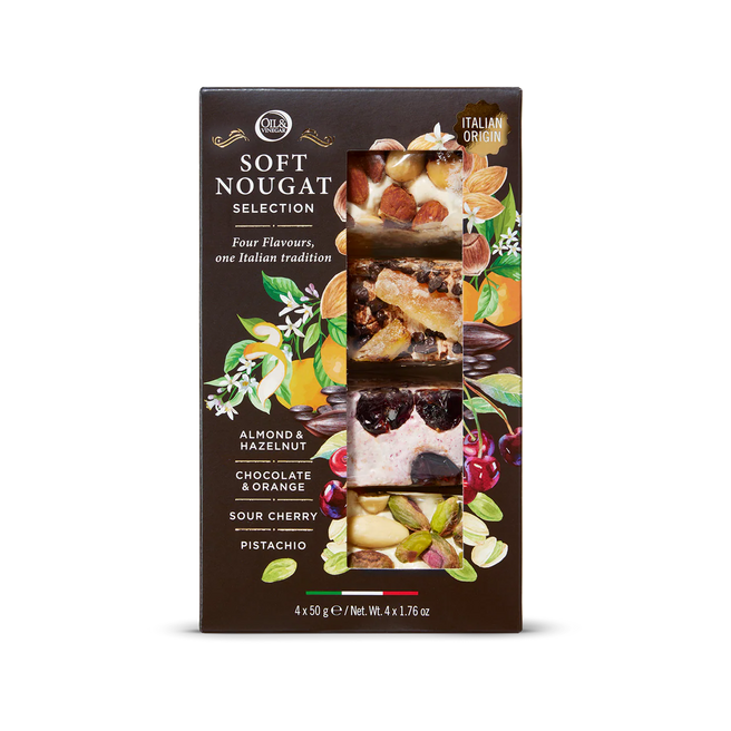 Soft nougat selection 4x50g