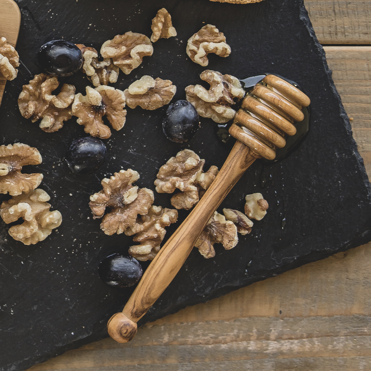 Olive Wood Honey Spoon 15 cm