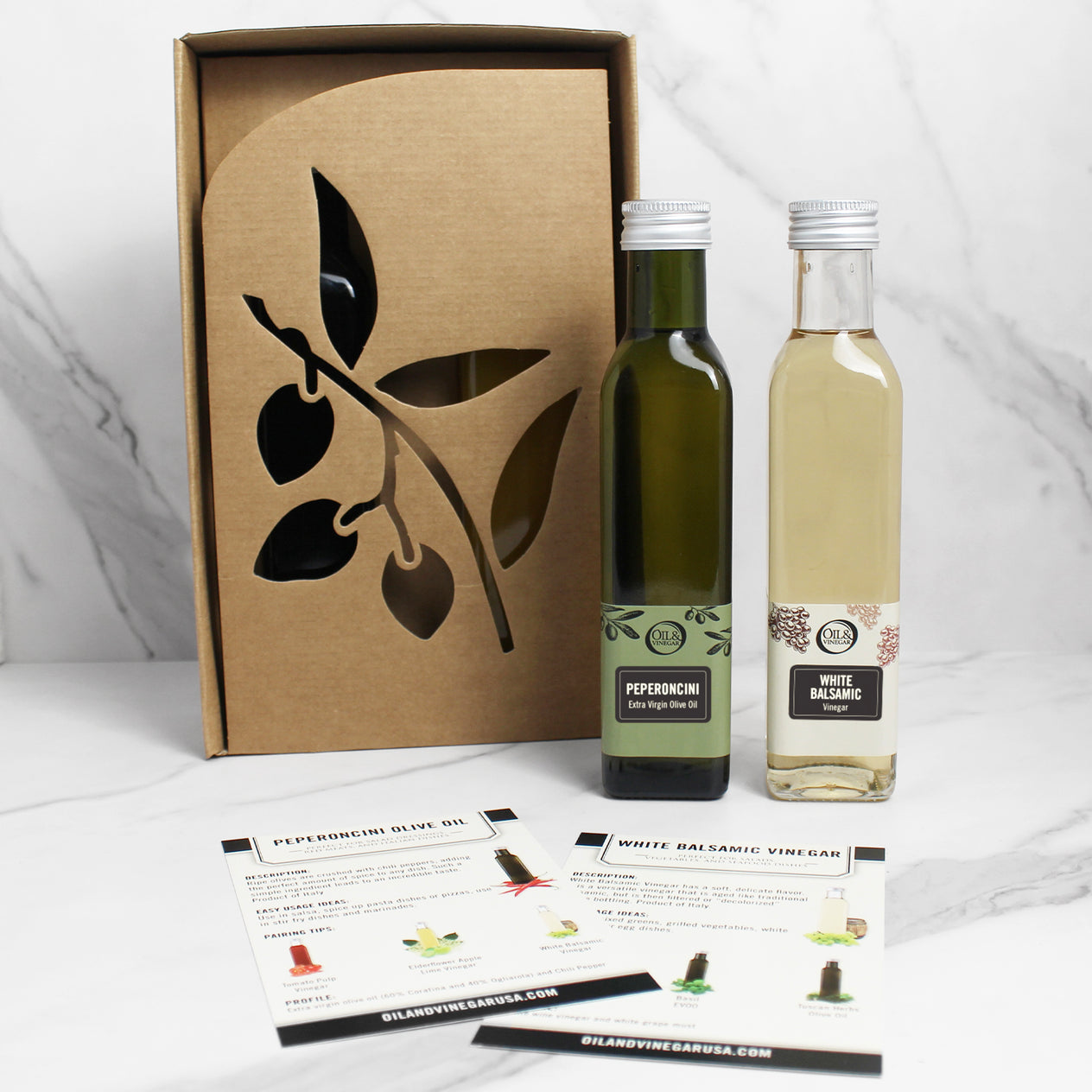 Peperoncini Olive Oil & White Balsamic Vinegar 2x250ml