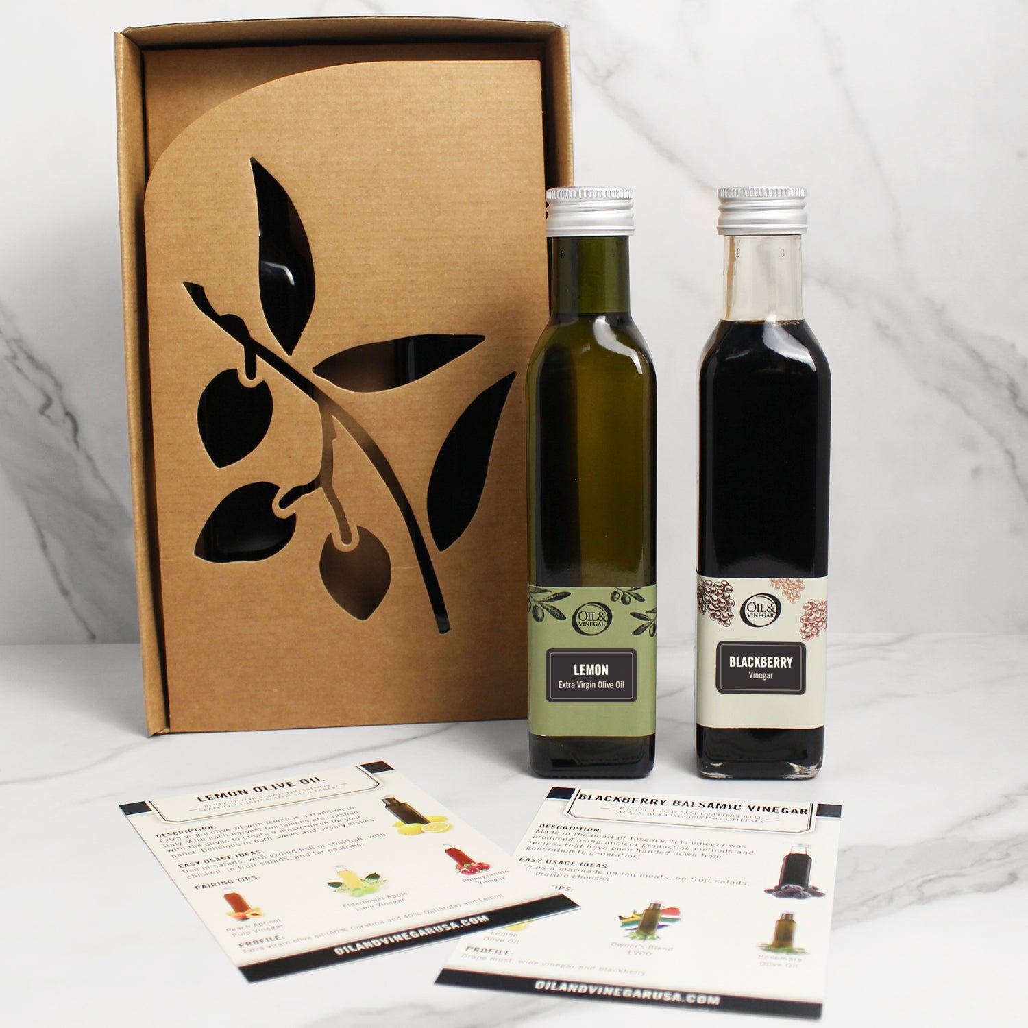 Lemon Olive Oil & Blackberry Balsamic Vinegar 2x250ml