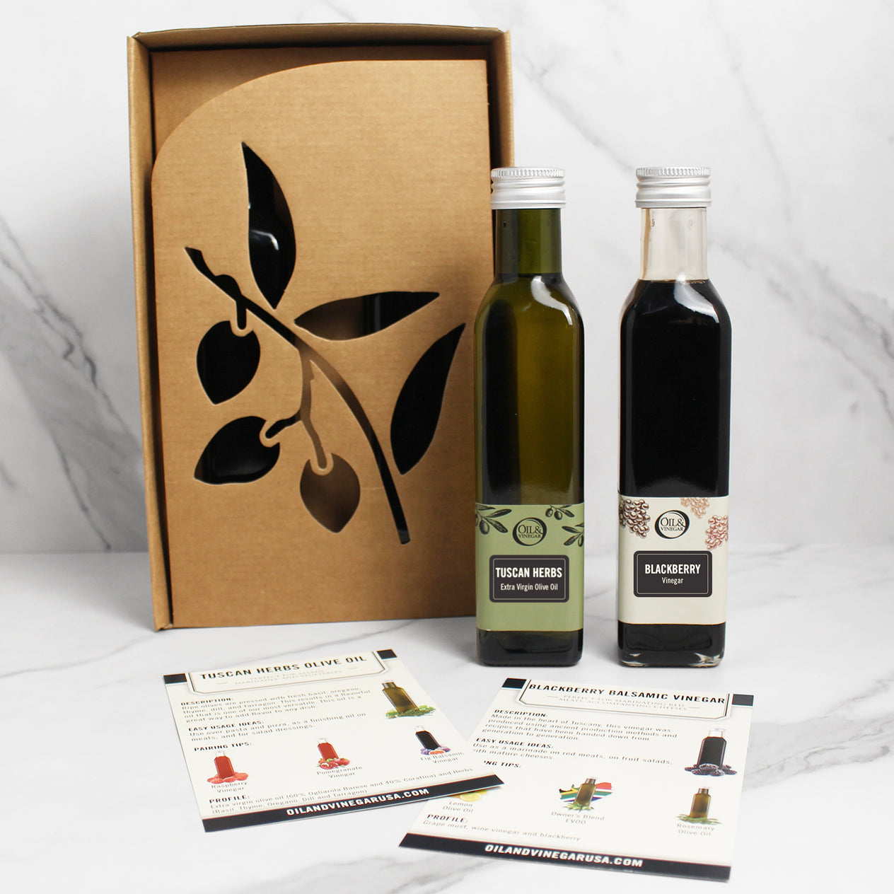 Tuscan Herb Olive Oil & Blackberry Balsamic Vinegar 2x250ml