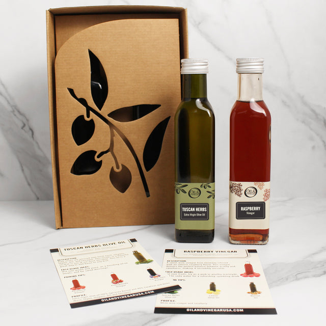 Tuscan Herbs Olive Oil & Raspberry Vinegar 2x250ml Oil & Vinegar USA