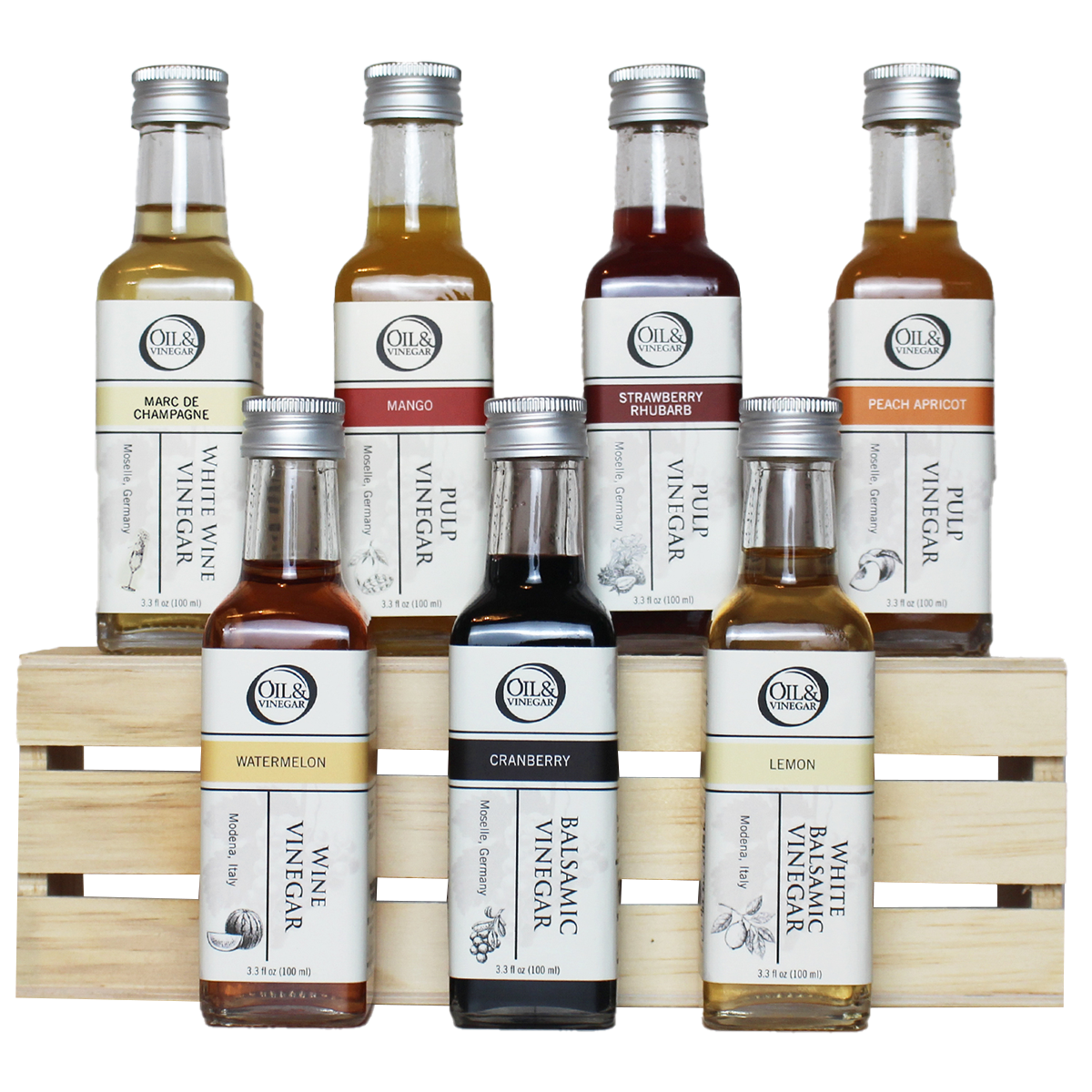 Deluxe Shrub Vinegar Sampler Set (7 x 100ml)